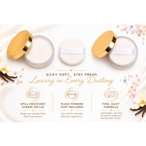 Vanilla Cupcake Body Powder for Women & Men, Talc-Free 8oz