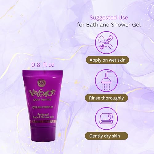 Versace Dylan Purple for Women 3-Piece Fragrance Set: EDP, Lotion & Gel