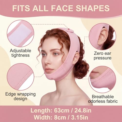 V-Line Chin Lifting Mask - Reusable Jawline Strap for Women