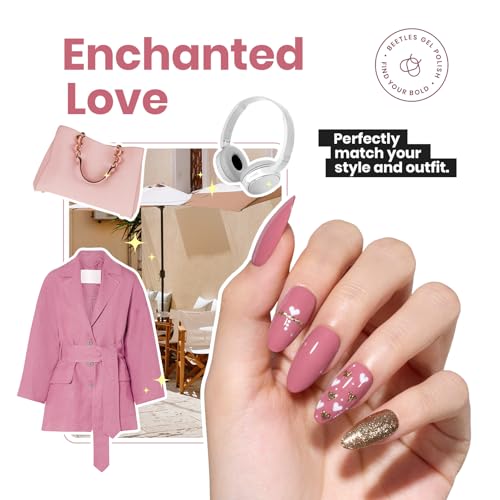 Beetles Pink Nail Polish Dusty Rose Ridge Filler 15ML