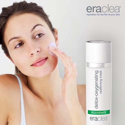 eraclea Detox-Oxygenating Reaffirming Mask with Hyaluronic Acid - Hydrates Skin & Cleanses Pores, Anti-Aging Facial Mask for All Skin Types (1 fl oz)