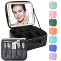 LED Makeup Bag with Mirror & Adjustable Dividers