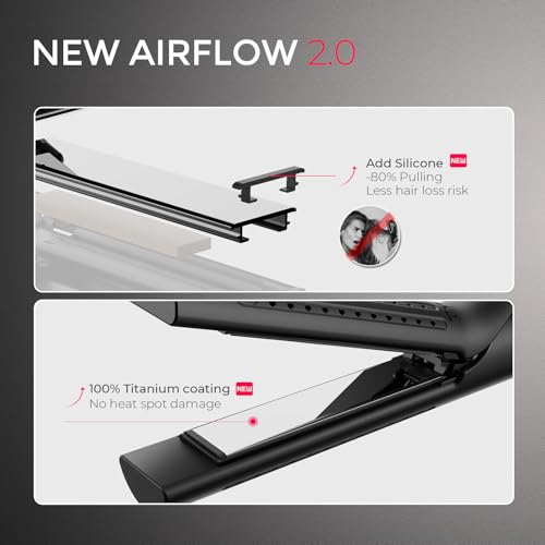 TYMO Airflow 2.0 2-in-1 Curling Iron & Hair Straightener