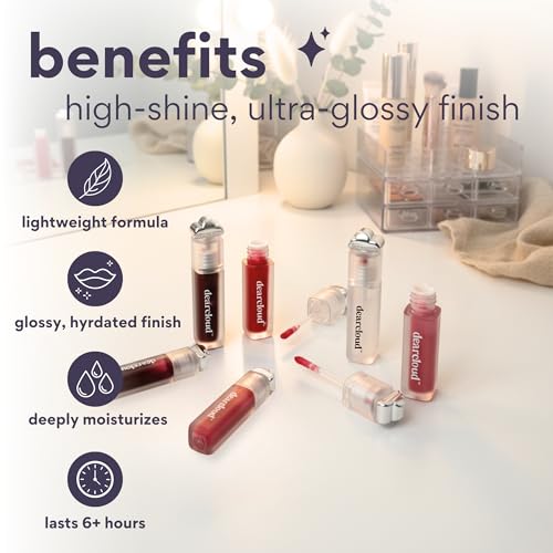 dearcloud Jelly Wave Lip Oil – Collagen Tinted Gloss Ripe