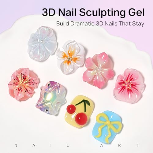 MIZHSE 30g 3D Clear Nail Sculpting Gel - Non-Sticky Molding Gel