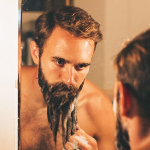 ZEUS Italian Cypress Beard Wash Set for Men, Shampoo & Conditioner Duo with Green Tea & Essential Oils, Hydrates, Softens & Strengthens Beard Hair (Made in USA)
