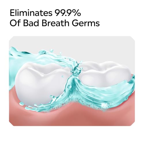Alcohol-Free Mouthwash Cool Mint 1L – Kills 99.9% Bad Breath Germs