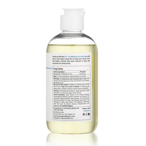 Antibacterial Hand Soap, Light Scent, Daily Liquid Soap With Plant Extracts, Tea Tree, Willow Bark, and Oat, Gentle and Non Drying for Everyday Use, Vegan, Paraben and Phthalate Free, 8 Fl Oz