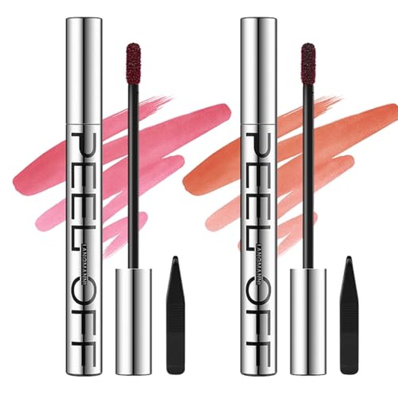 LANGMANNI Long-Lasting Waterproof Peel Off Lip Liner Set