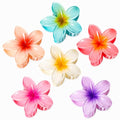Vigorpace 6 Pack Flower Hair Claw Clips for Women & Girls