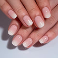 CurvLife Nude Ombre Press On Nails Kit – 30PCS Short Square Gel Nails