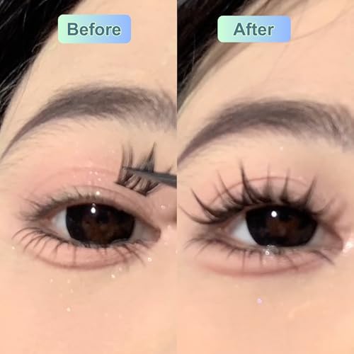 Anime Lash Clusters Kit - 320 Pcs CC Curve Wispy Eyelash Extensions