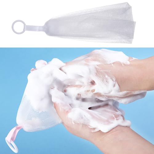 6 Pack Facial Cleanser Foaming Net Exfoliating Mesh Sponge