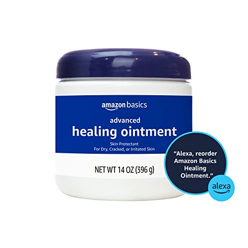 Amazon Basics Healing Ointment & Skin Protectant Cream, Fragrance-Free, 14 oz