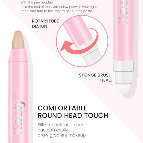 Kaely 2in1 Eyeshadow Sticks - 30 Colors, Waterproof Pigmented Cream