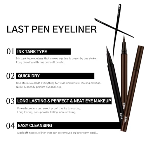 BBIA Last Pen Eyeliner - Waterproof Liquid Ink Brown