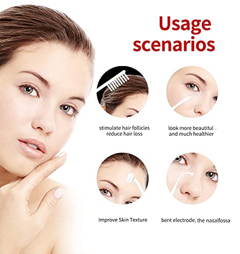 High Frequency Facial Wand Machine for Anti-Aging Skin Care with 5 Interchangeable Tips