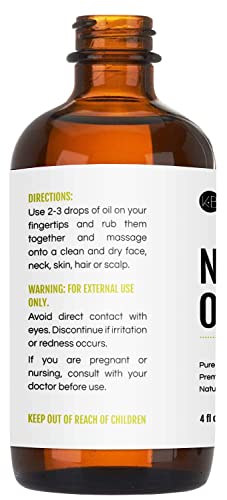 Kate Blanc Cosmetics Neem Oil for Skin, Hair Growth, Plants (4oz) Natural & USDA 100% Pure Concentrate Mixed with Water to create Spray