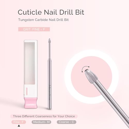 Professional Cuticle Cleaner Nail Drill Bit 3/32" - Fine Grit