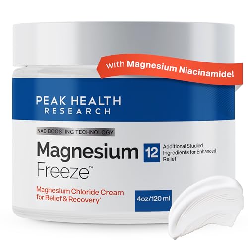 Magnesium Freeze Topical Cream - Joint & Muscle Relief, 4oz