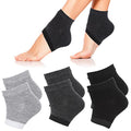 Sibba Gel Heel Socks - Moisturizing Open Toe (3 Pairs)
