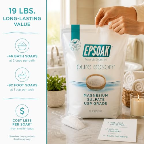 Epsoak Epsom Salt 19 lb Magnesium Sulfate USP