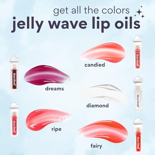 dearcloud Jelly Wave Lip Oil – Collagen Tinted Gloss Ripe