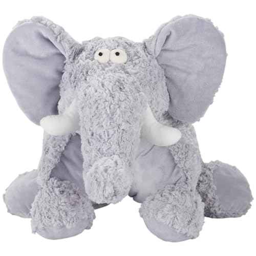 Mina Victory Plush Lines Foldable Elephant Stuffed Animal Grey 18" x 22" Throw Pillow