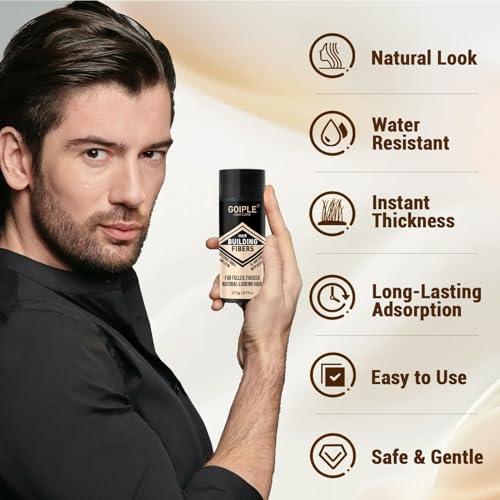 Beard Pencil Filler & Brush Waterproof Black Hair Fiber