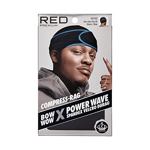Red by Kiss Power Wave Durag - Adjustable 360 Wave Cap