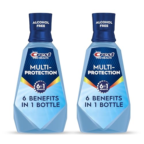 Crest Pro-Health Mouthwash 1L, 2 Pack, Alcohol-Free Cavity Protection