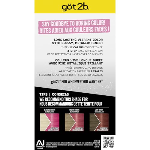 Got2b Metallics Pink Passion M87 Permanent Hair Dye