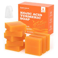 Turmeric Soap Bar Dark Spot Kojic Acid Soap Remover for face and body Even Skin Tone, Moisturizing & Nourishing Natural Ingredients 65g x 8 Bars