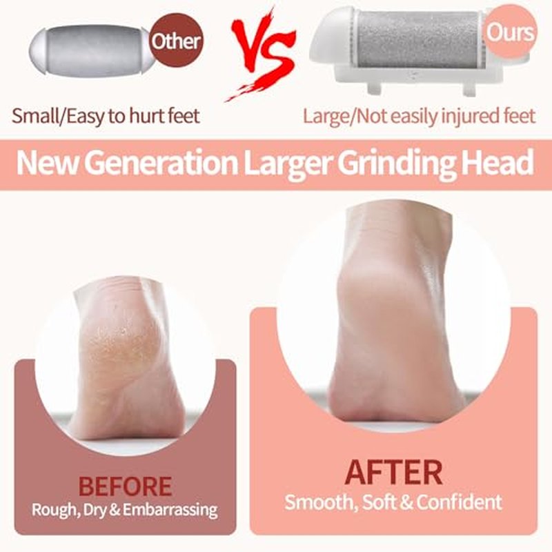 Rechargeable Electric Foot Callus Remover - 9 in 1 Pedicure Kit