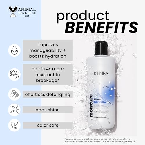 Moisture Shampoo | Boost Hydration | Improve Manageability and Shine | Nourish Dry Hair | Color Safe | Efforless Detangling | Normal to Dry Hair