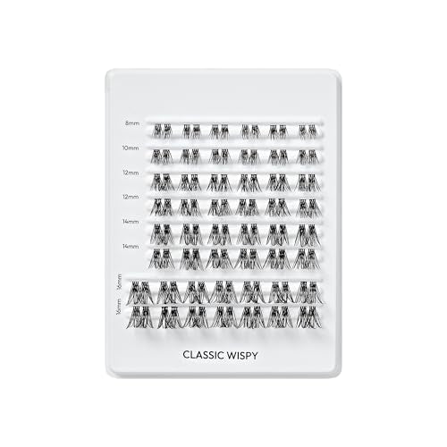 Falscara Classic Wispy Lash Clusters - 50 Reusable Wisps