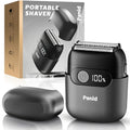 Electric Foil Shavers for Men, Upgraded Mini Electric Razor with 3 Floating Blades, LED Display, USB-C Fast Rechargeable, Portable Electric Shavers for Beard/Face