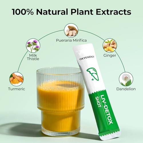 OxyEnergy Liver Cleanse Detox Supplement - Milk Thistle & Turmeric