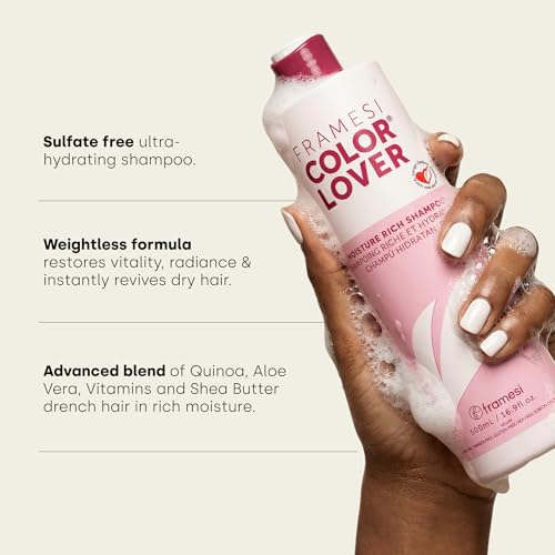 Framesi Color Lover Moisture Rich Shampoo for Color Treated Hair - 16.9 Fl Oz
