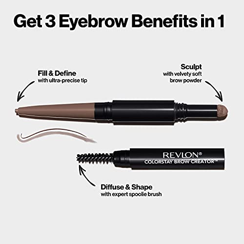 Revlon ColorStay Brow Creator Eyebrow Pencil & Powder Dark Brown