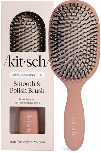Kitsch Smooth & Polish Dual Bristle Detangler Hair Brush - Terracotta
