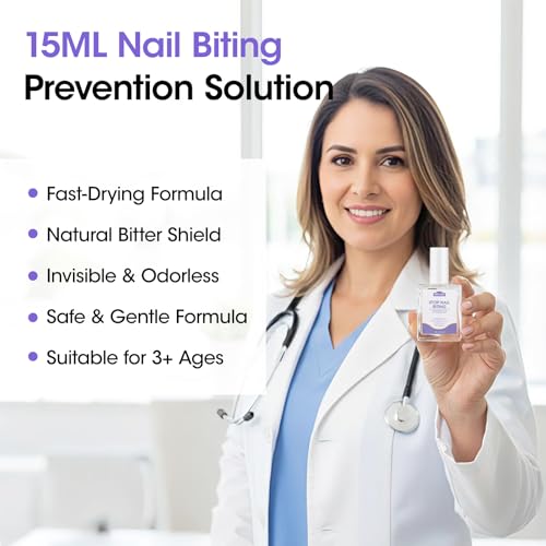 GELLEN Anti Nail Biting Treatment & Thumb Sucking Deterrent Polish - 15ml