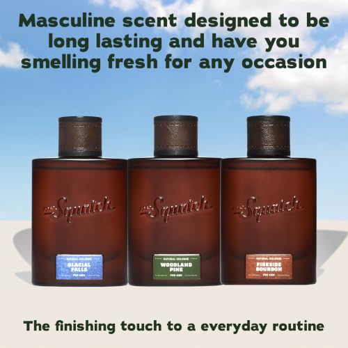 Dr. Squatch Fireside Bourbon Cologne for Men, 1.7 fl oz