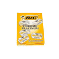 BIC Chrome Platinum Double Edge Safety Razor Disposable Single Blades (100 Pack)
