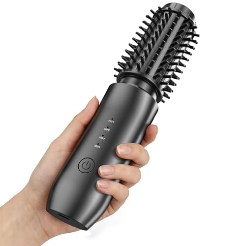 CARESKY Cordless Curling Iron Brush, Rechargeable & Portable