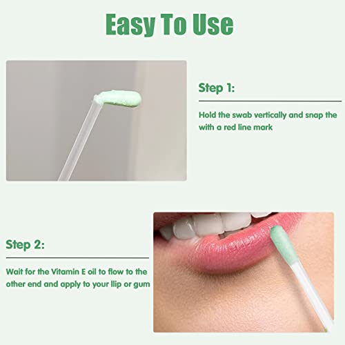 Geodurn 100 Pcs Cotton Makeup Remover Swabs with Vitamin E for Sensitive Skin