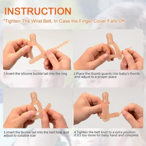 Adjustable Thumb Sucking Stop for Kids - Safe Silicone Guard