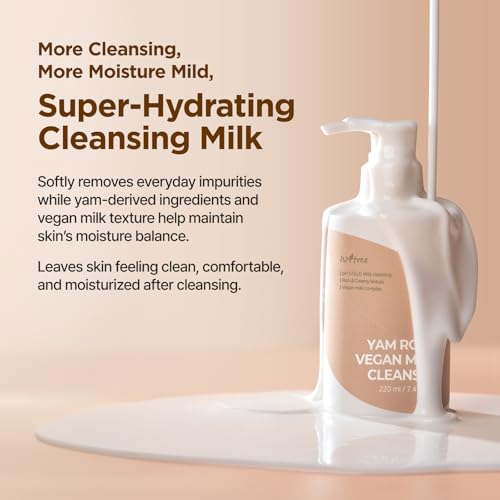 IsNtree Yam Root Vegan Milk Cleanser for Sensitive Skin - 7.43 fl oz
