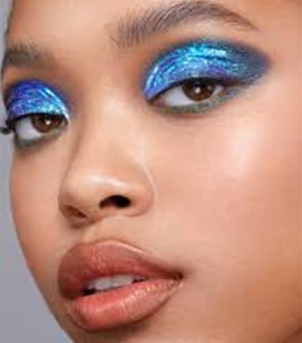 Go Ho Blue Glitter Spray for Body & Hair, Ultra-Fine Sparkle Powder, Festival Makeup, 10g