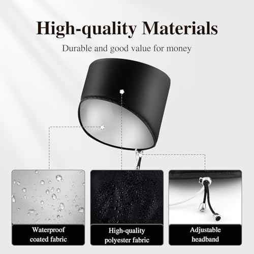 Heated Electric Thermal Steamer Cap for Natural Black Afro Hair - Hot Spa Treatment Hat with Temperature Control for Deep Conditioning at Home - Black